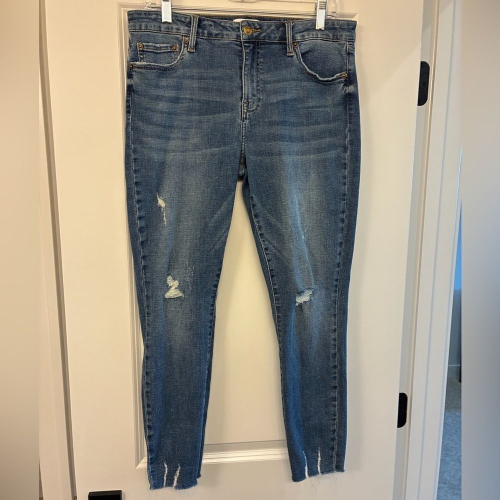 PISTOLA Arielle Skinny Scissor Cut Hem Jean Blue Women’s Size 31 P6730MTW
